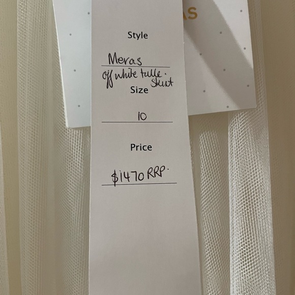 Pronovias Bridal Skirt NEW Soft Tulle with Court Train - Picture 14 of 15